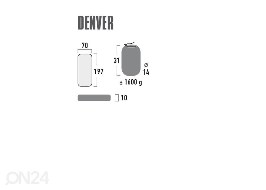 Матрас denver светло-зеленый 197x70x10см High Peak увеличить