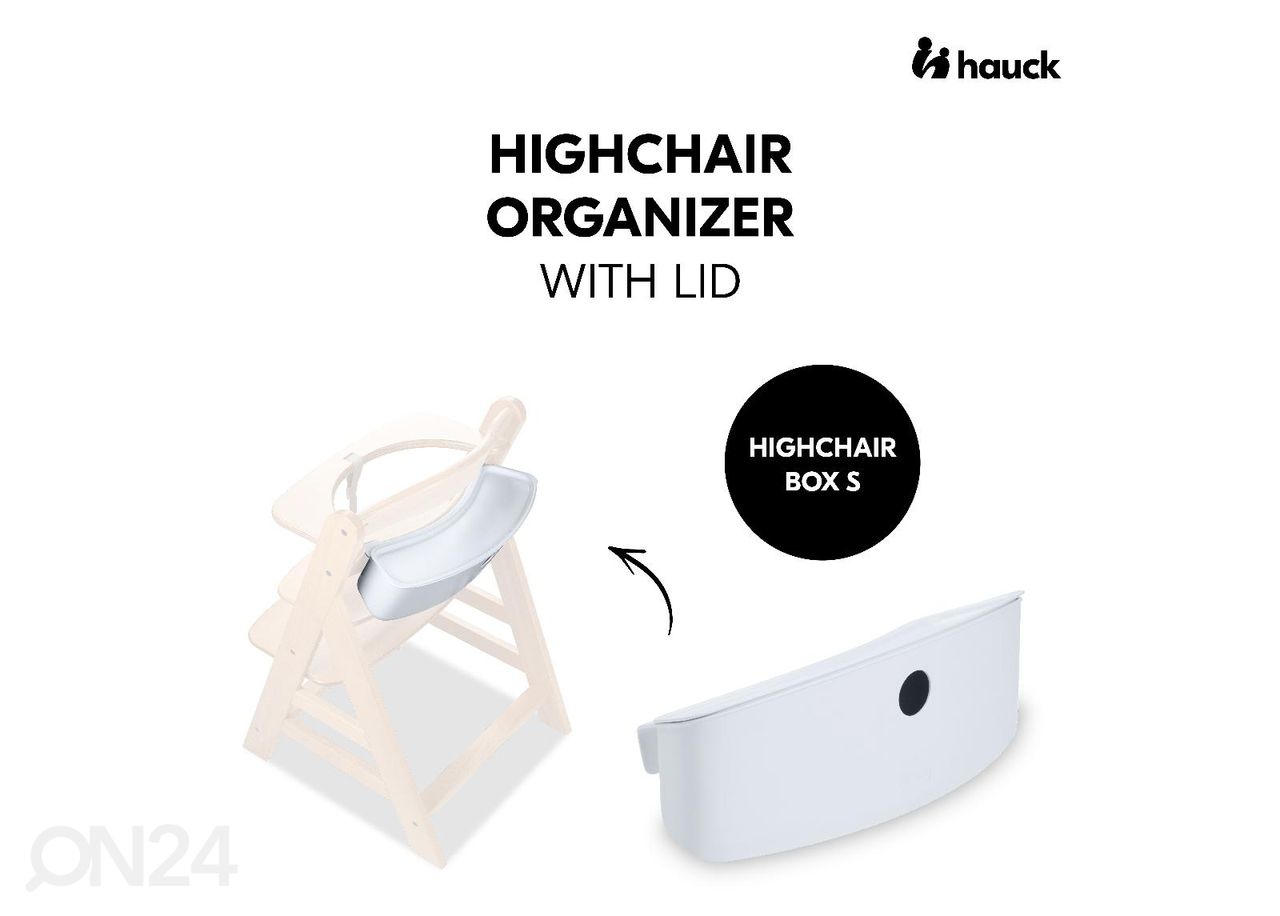 Место для хранения на спинке стульчика Hauck At Home Highchair Box S белый увеличить