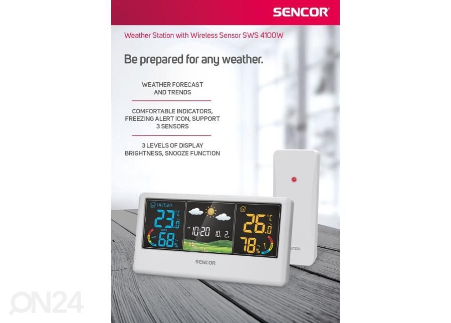Метеостанция Sencor SWS4100W, белый увеличить