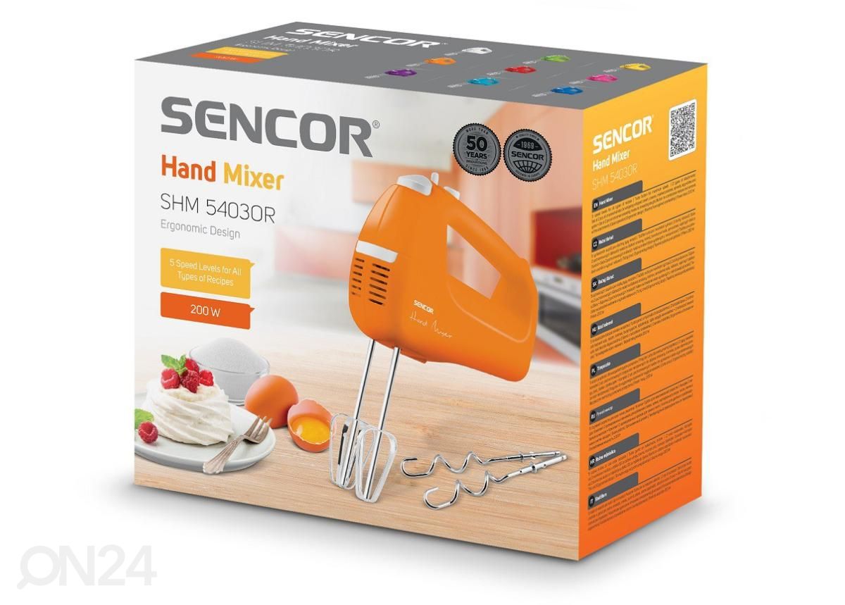 Миксер Sencor SHM5403OR, оранжевый увеличить
