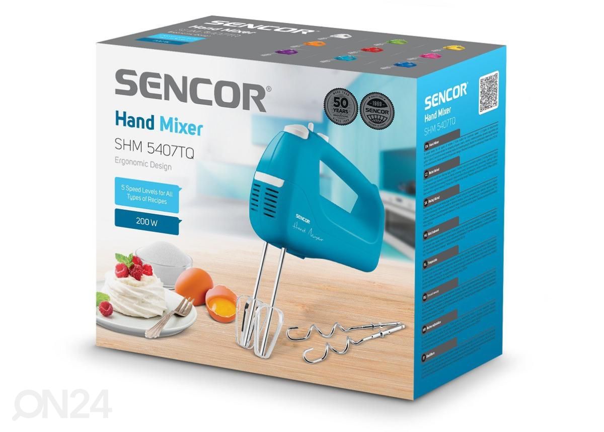 Миксер Sencor SHM5407TQ, бирюзовый увеличить