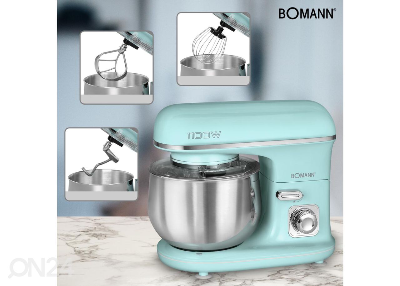 Многофункциональный миксер Bomann KM6030CBM 5 л, мятный увеличить