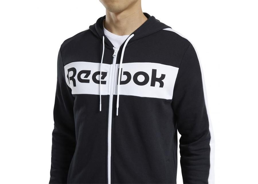Мужская толстовка Reebok Te Linear Logo Fz Hoody M FU3131 увеличить