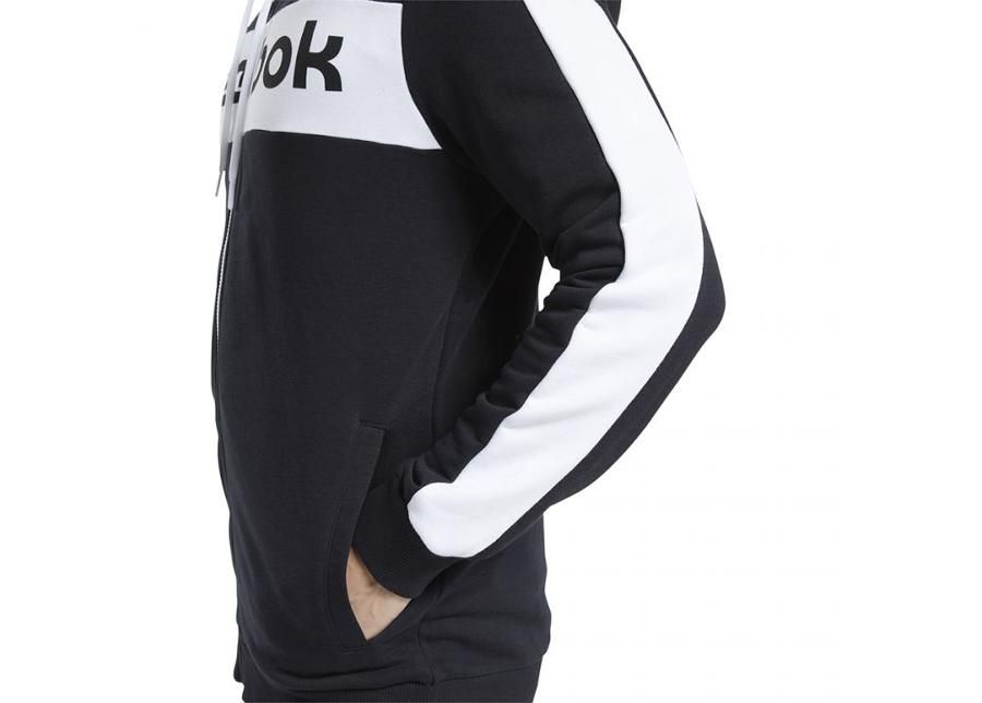 Мужская толстовка Reebok Te Linear Logo Fz Hoody M FU3131 увеличить