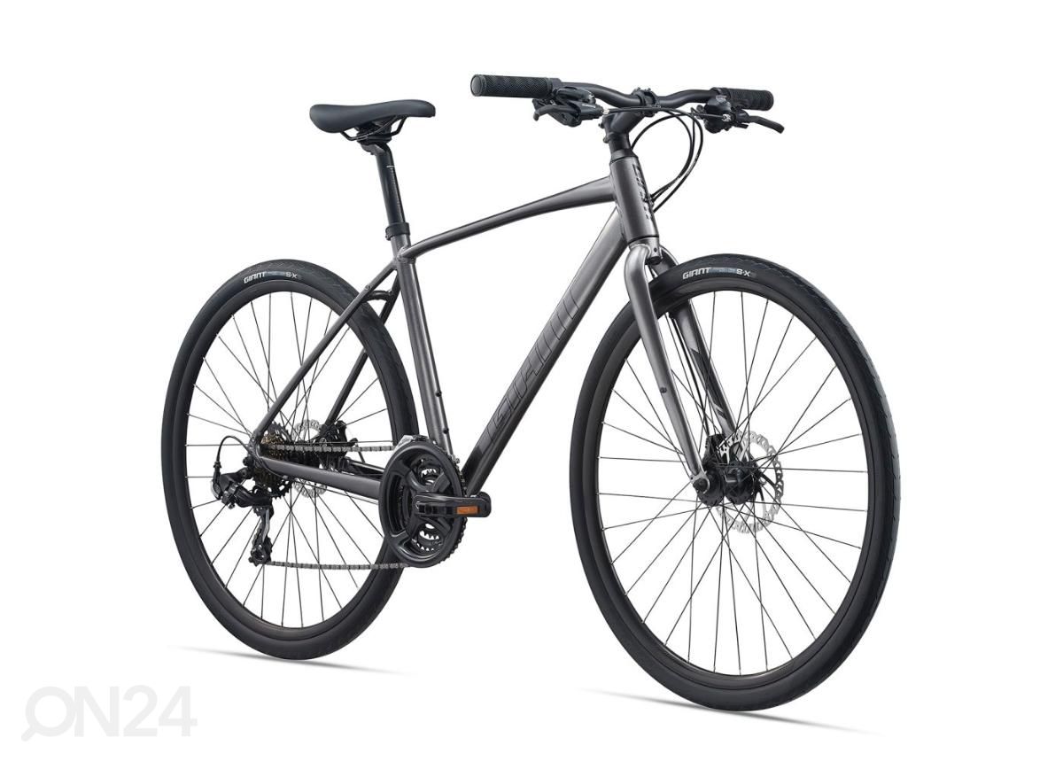 Мужской гибридный велосипед Giant Escape Disc 3 Metallic Black (2022) - M увеличить