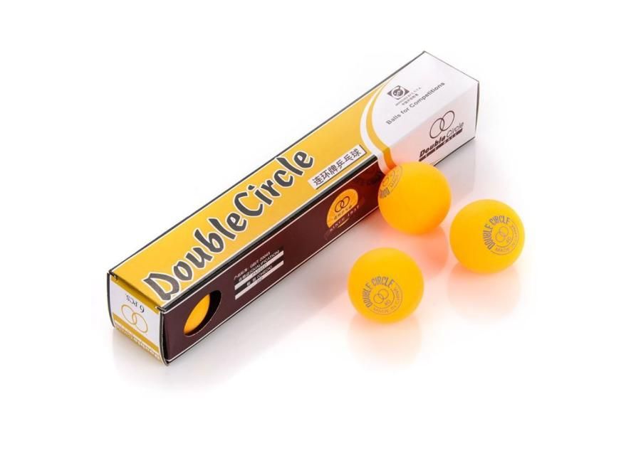Мячики для настольного тенниса Double Circle 6 шт увеличить