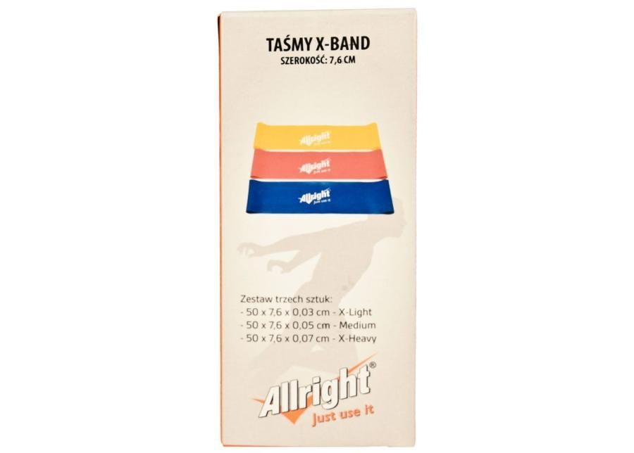 Набор гимнастических резин Allright X-Band 7,6см 3 штуки FIAXB76 увеличить