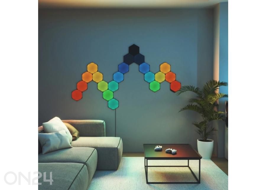 Набор для расширения Nanoleaf Shapes Black Hexagons (3 панели), черный увеличить