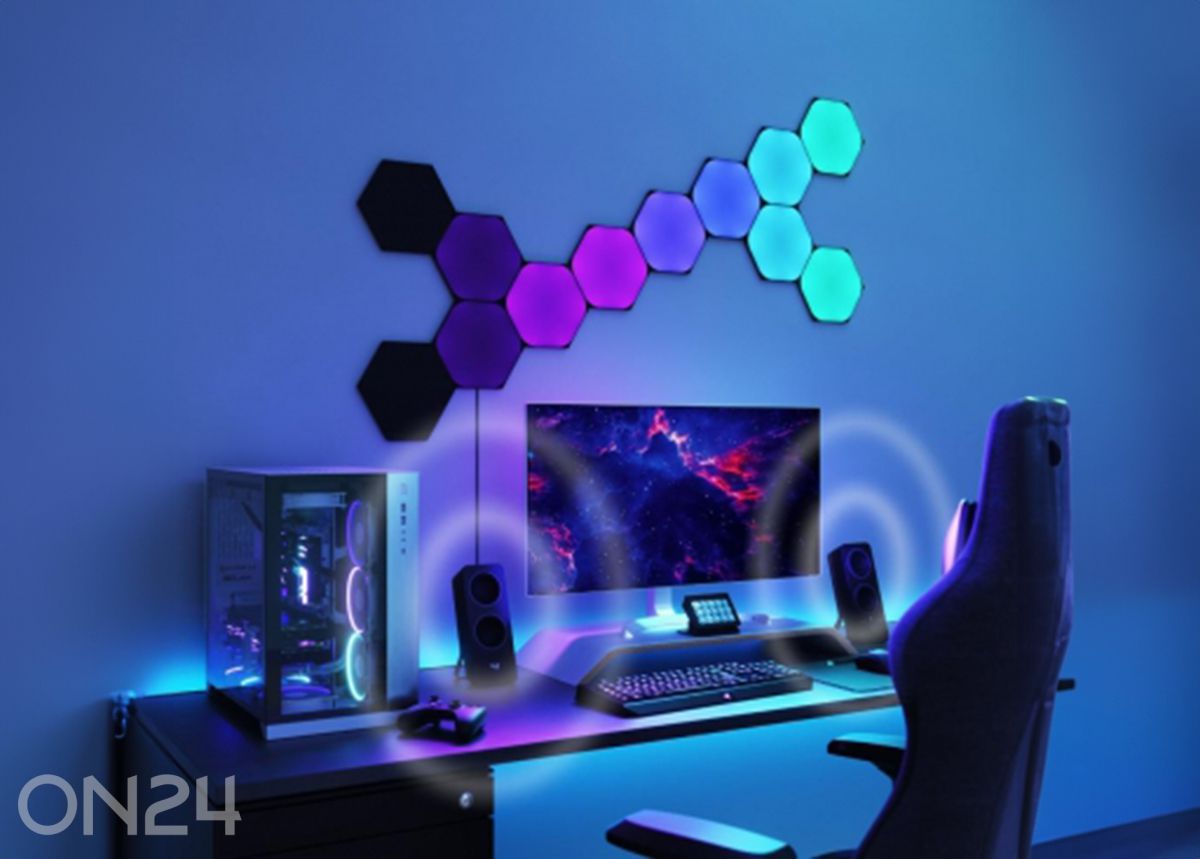 Набор для расширения Nanoleaf Shapes Black Hexagons (3 панели), черный увеличить