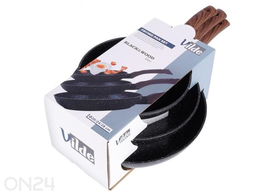 Набор сковород Black&Wood, 3 предмета увеличить