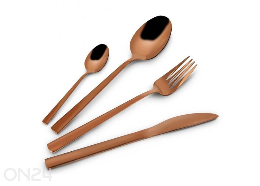 Набор столовых приборов, медь, 24 предмета увеличить