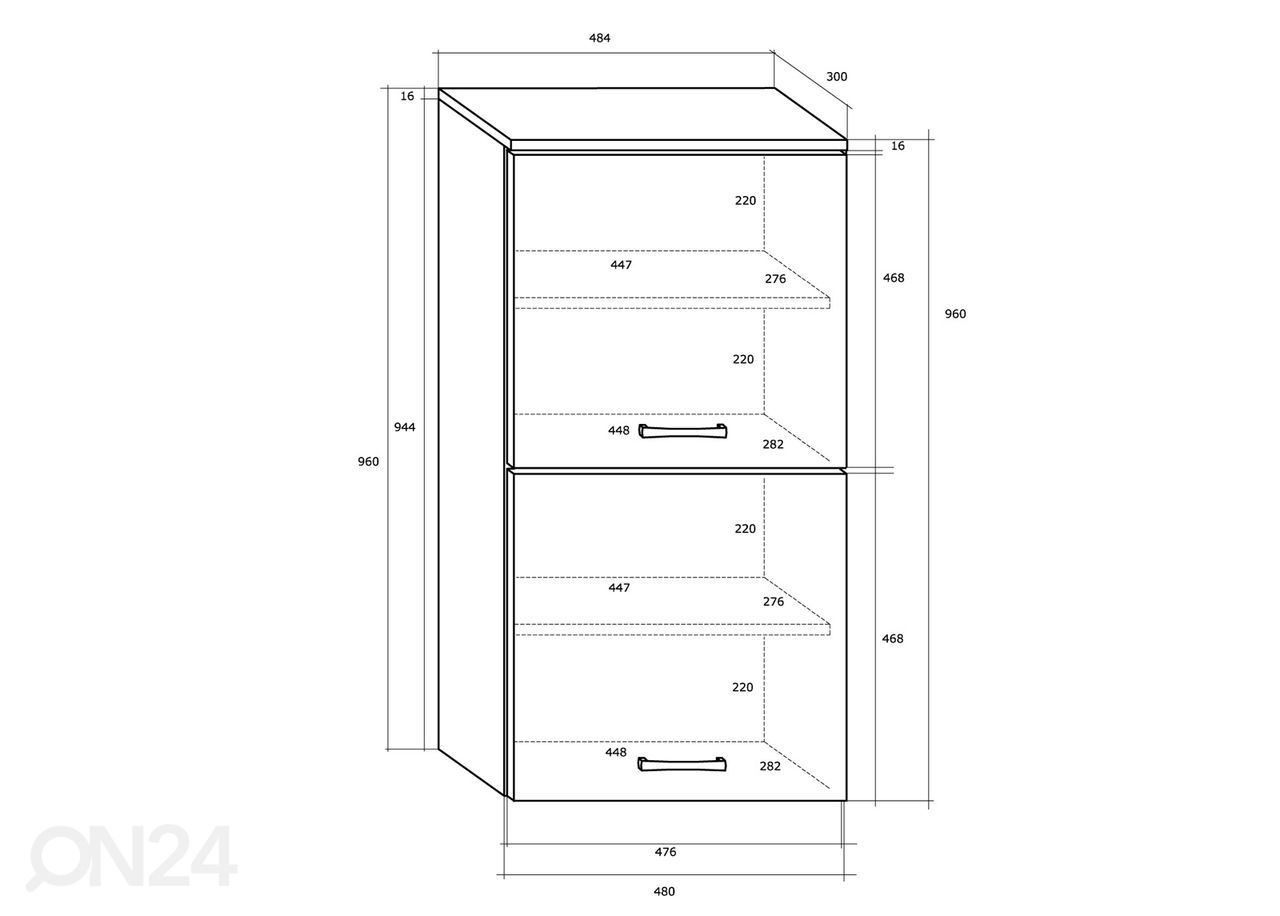 Навесной шкаф Jameson 48 cm увеличить