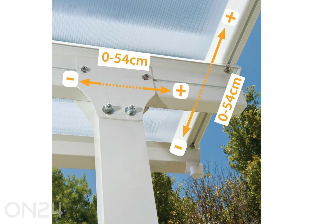 Навес для террасы Feria 3x3 м увеличить