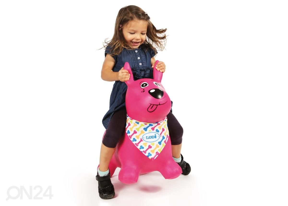 Надувная игрушка-попрыгун Ludi Розовая собака увеличить