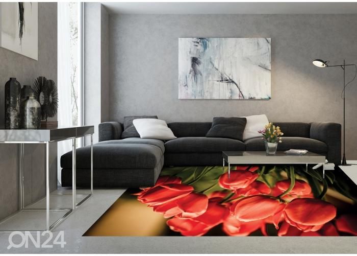 Напольная наклейка Red tulips 255x170 см увеличить