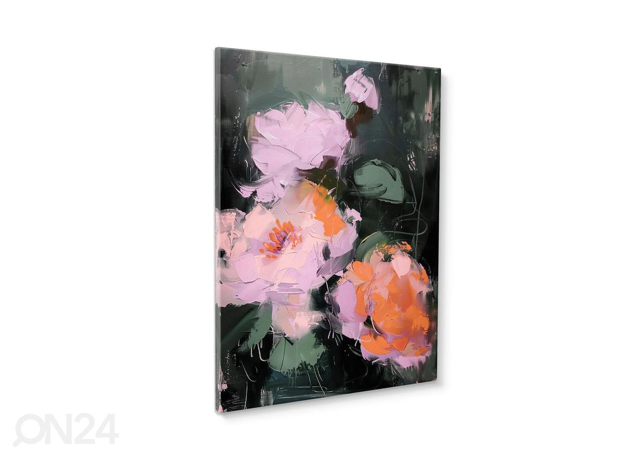 Настенная картина Pink Flowers 60x80 см увеличить