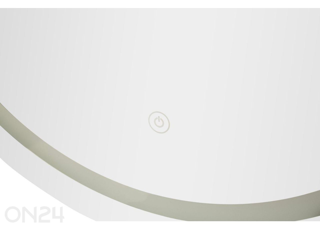 Настенное зеркало LED 60x8 см, серебристое увеличить