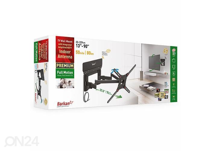 Настенное крепление для ТВ со встроенной антенной Barkan VTM464L 19 "- 80" увеличить