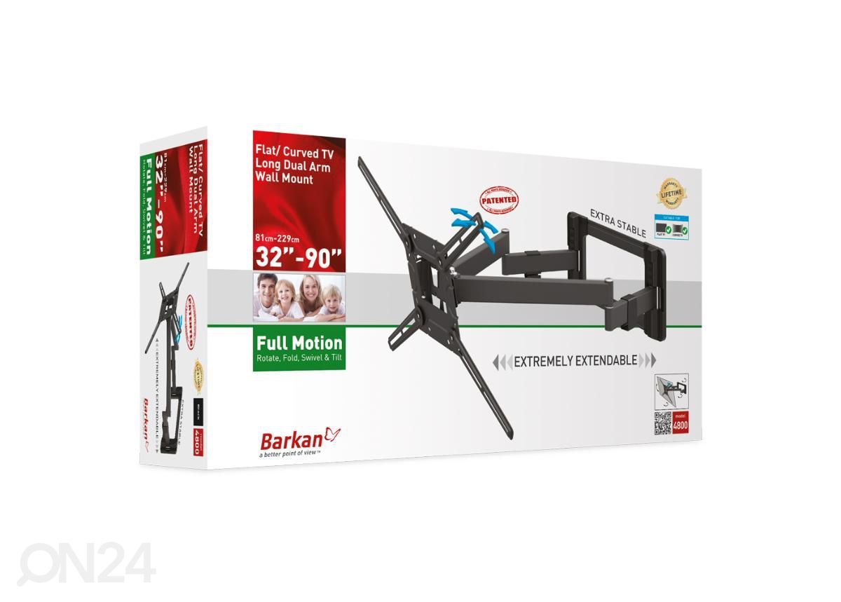 Настенное крепление для телевизора Barkan 4800.B 32 "- 90" увеличить