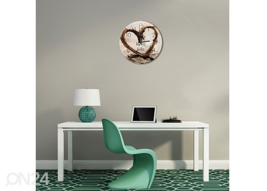 Настенные часы с изображением Braided heart увеличить