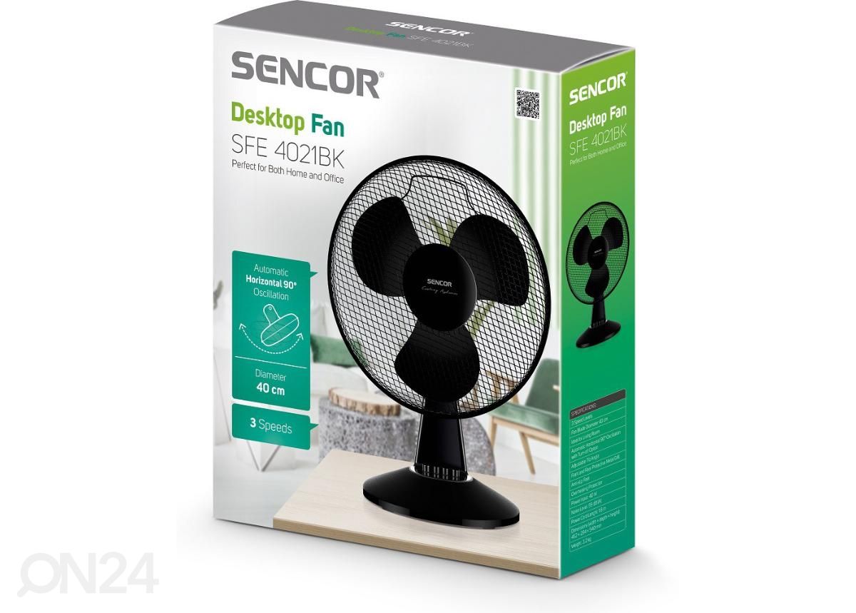 Настольный вентилятор Sencor 40 см SFE4021BK увеличить