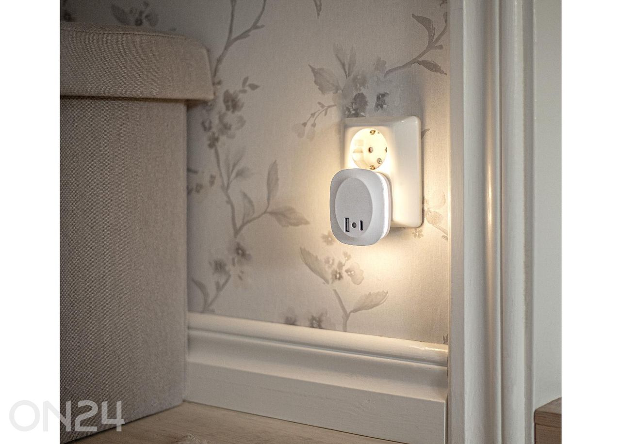 Ночник с USB-зарядкой увеличить