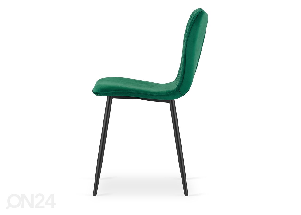 Обеденные стулья Fox 4 шт, тёмно-зелёный увеличить