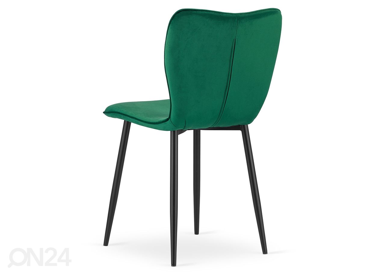 Обеденные стулья Fox 4 шт, тёмно-зелёный увеличить