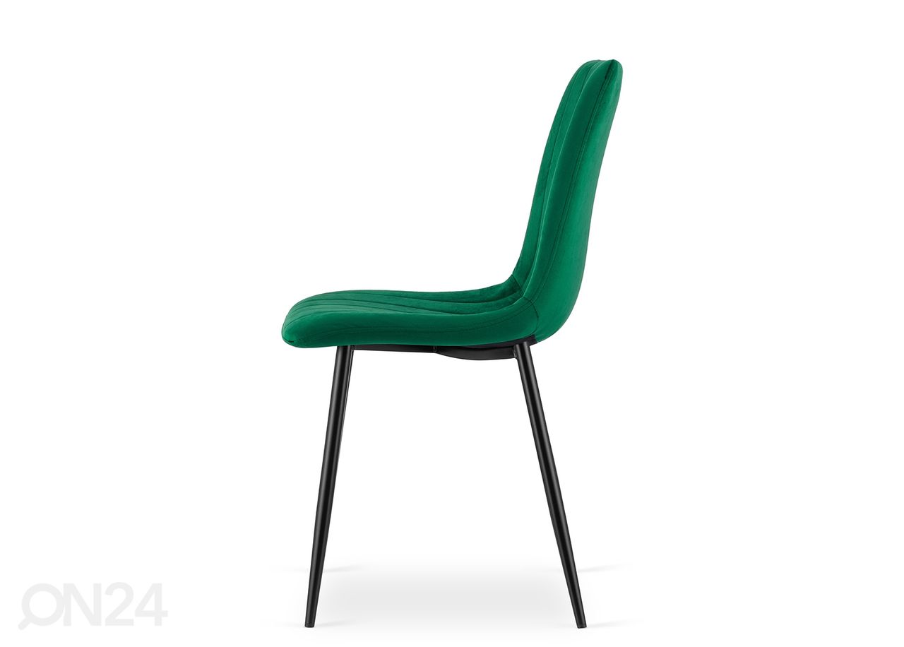 Обеденные стулья Lava 4 шт, тёмно-зелёный увеличить
