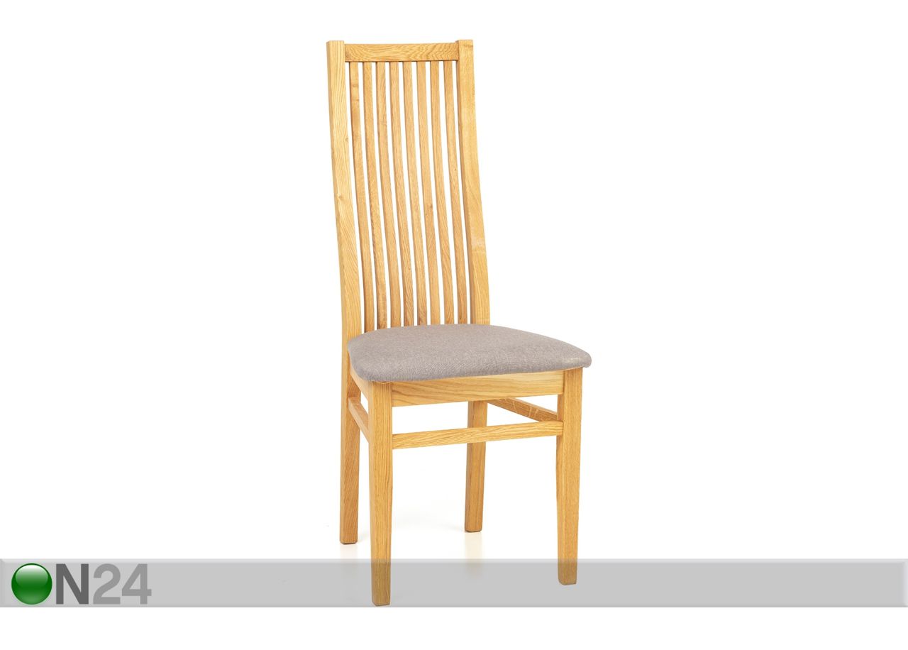 Обеденный стол из дуба Lem 90x90 cm + 4 стула Sandra серый увеличить