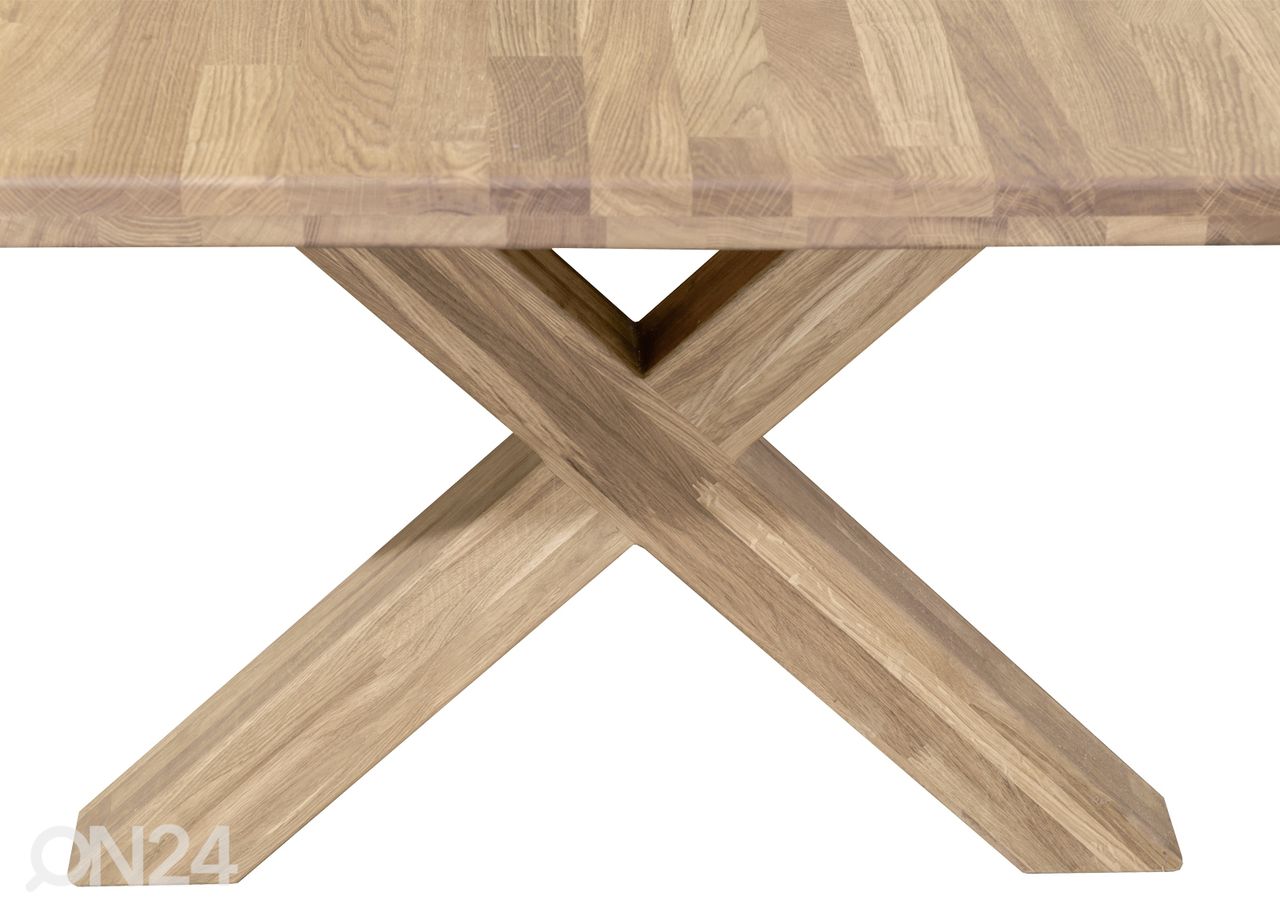 Обеденный стол из массива дуба Dexter 2 200x100 cm увеличить