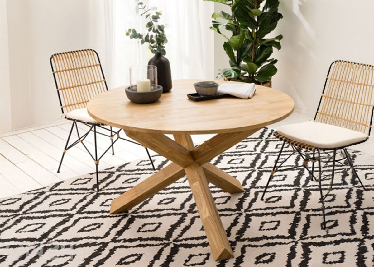 Обеденный стол из массива дуба Kreutz Ø 120 cm увеличить