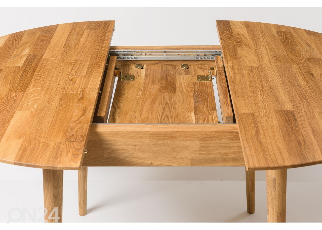 Обеденный стол из массива дуба Scan 100x100/130 cm+ 4 стула Sandra увеличить