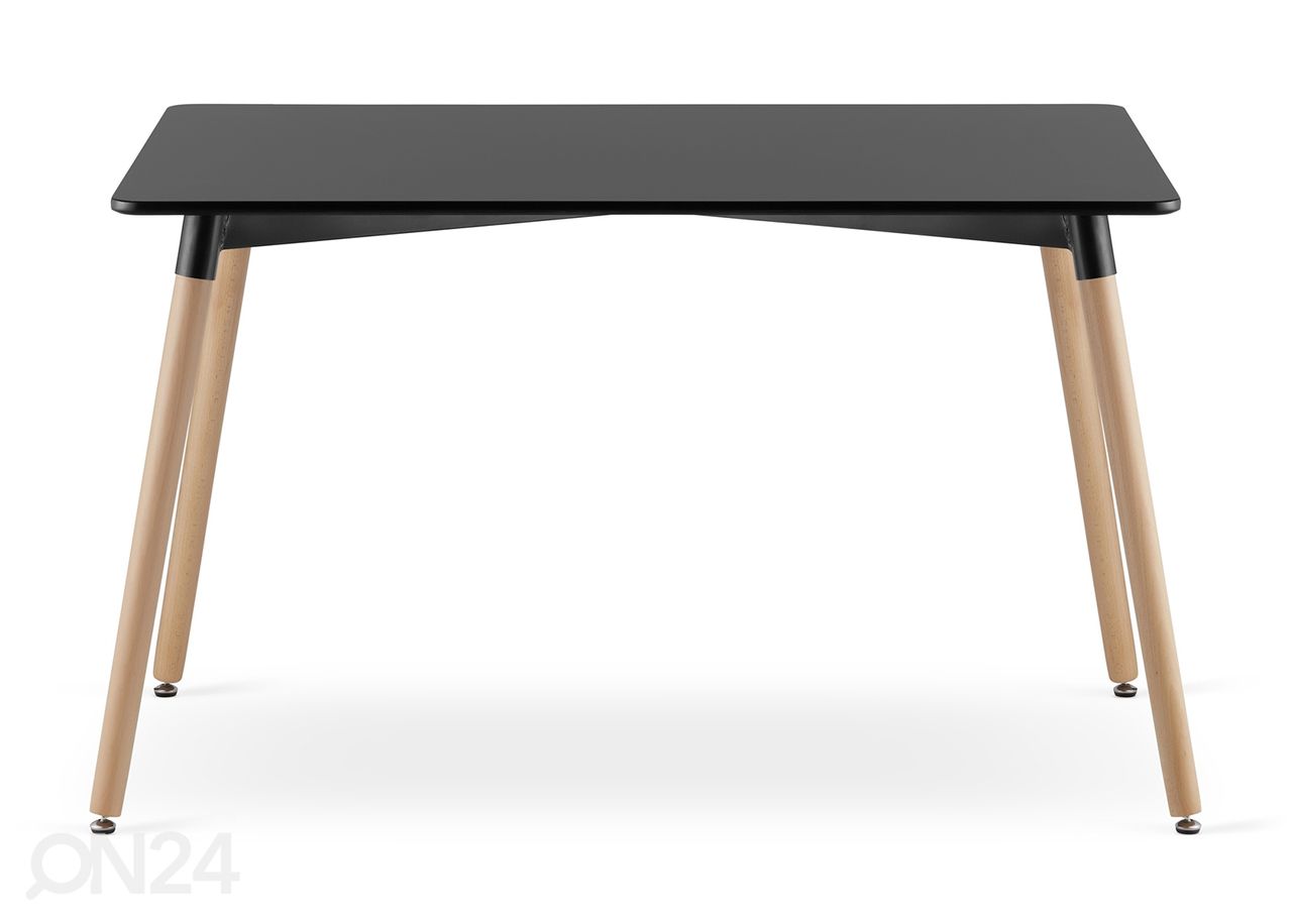 Обеденный стол Adria 80x120 cm, чёрный увеличить