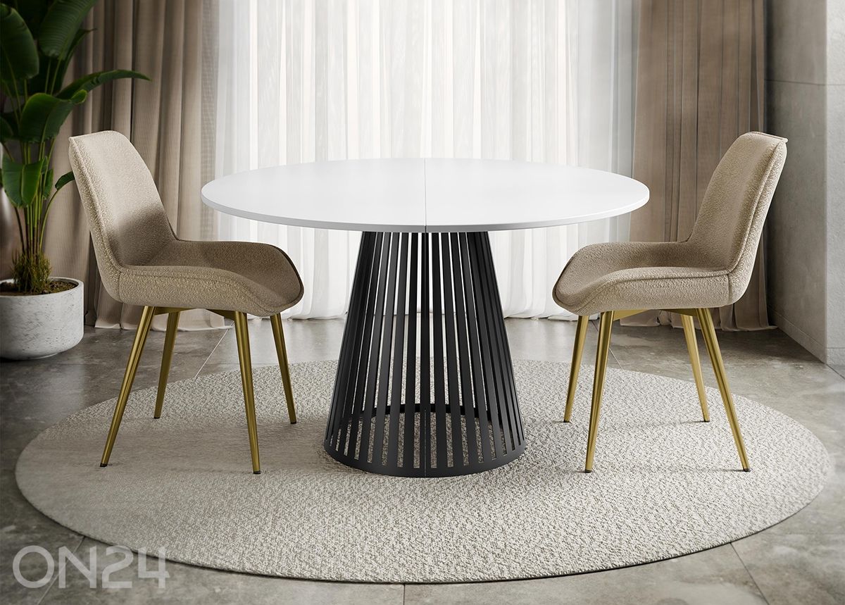 Обеденный стол Cone 120x120-196 см увеличить