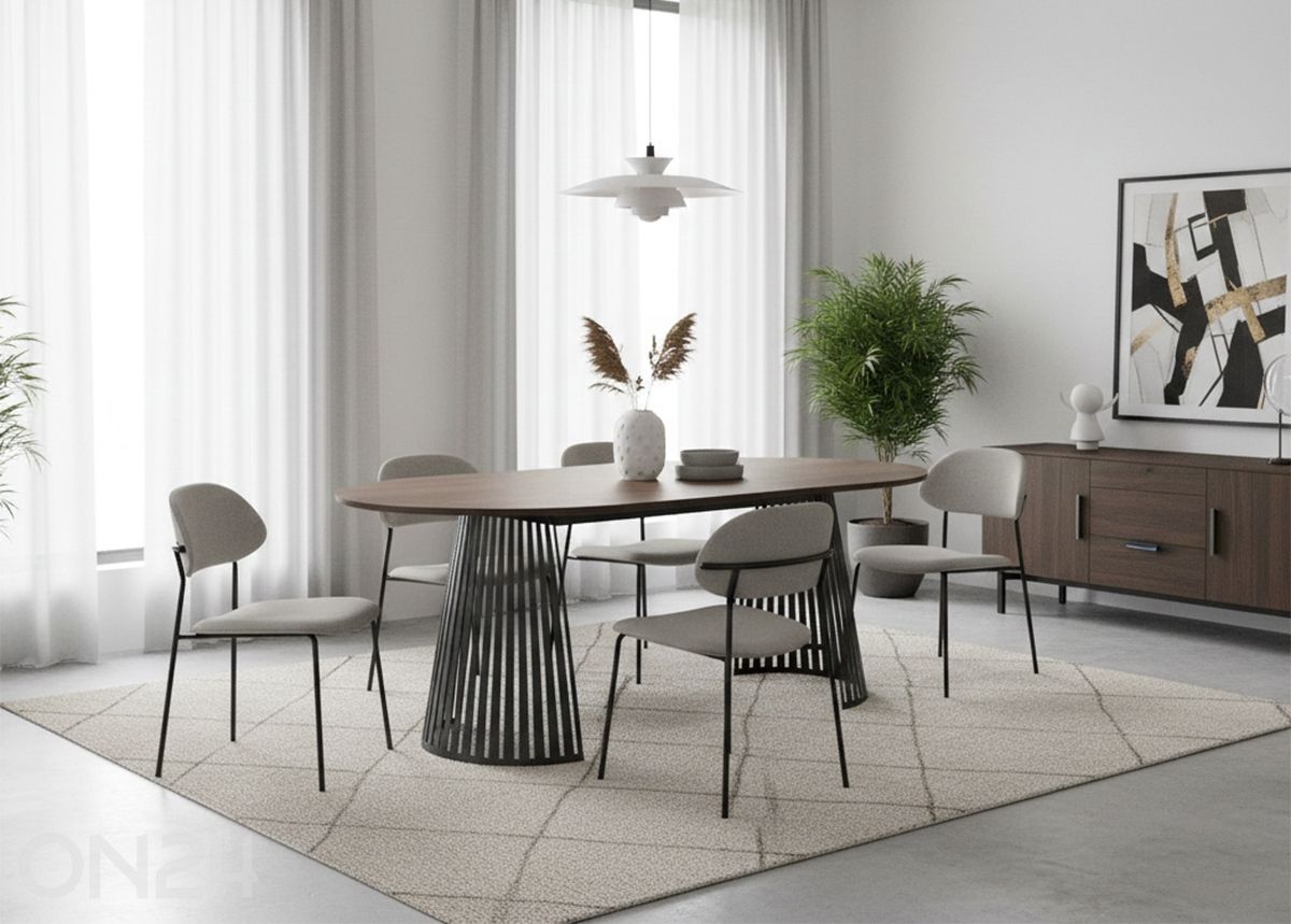 Обеденный стол Cone 120x120-196 см увеличить