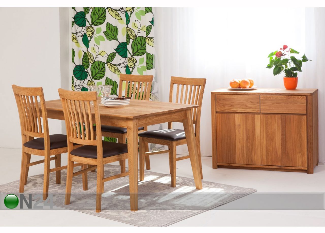 Обеденный стол Genf 160x90 cm+ 4 стула Ron увеличить