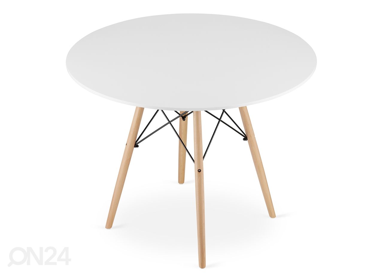 Обеденный стол Todi Ø100 cm, белый увеличить
