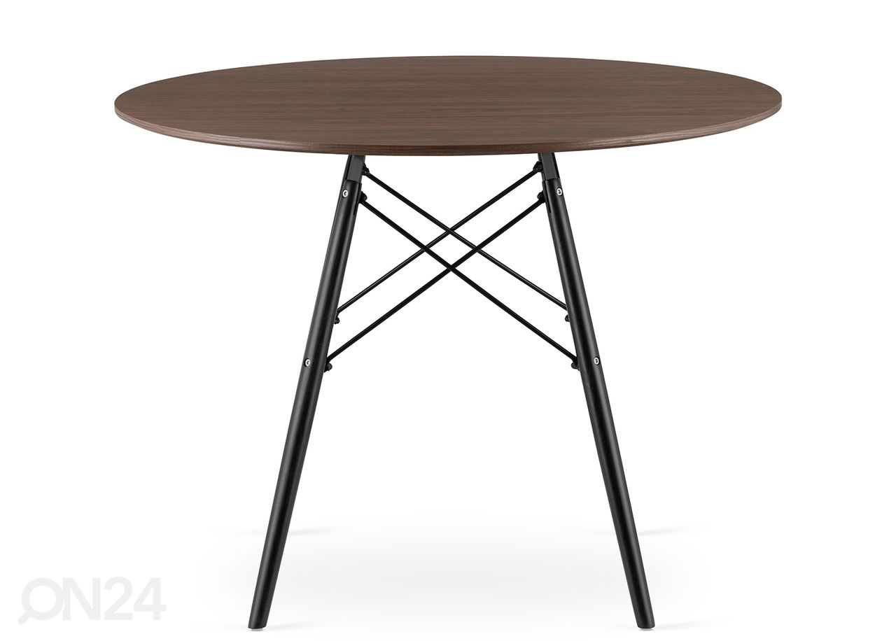 Обеденный стол Todi Ø100 cm, тёмный ясень увеличить
