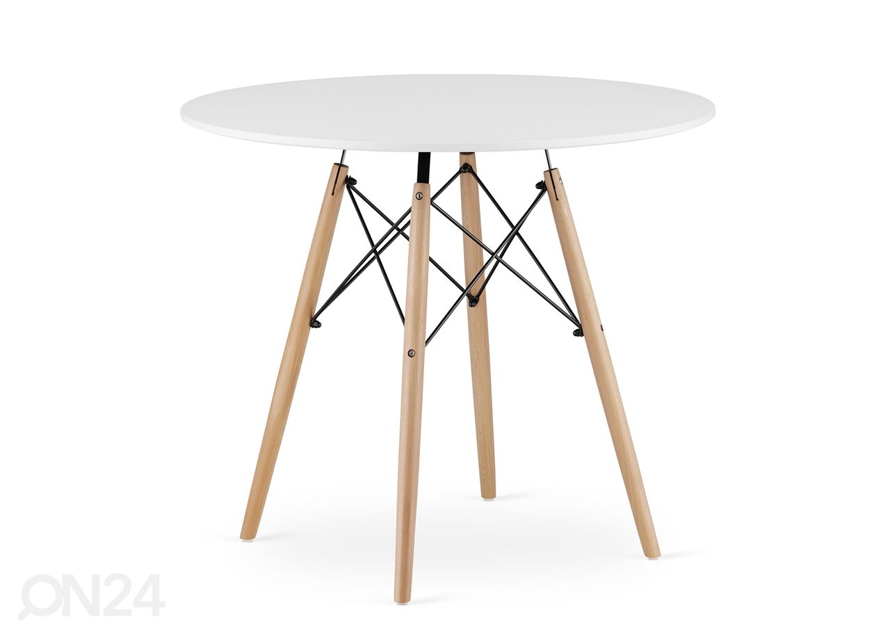 Обеденный стол Todi Ø90 cm, белый увеличить