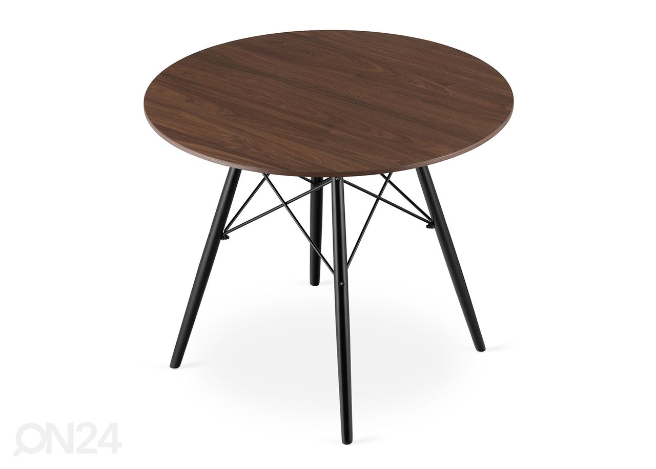 Обеденный стол Todi Ø90 cm, тёмный ясень увеличить
