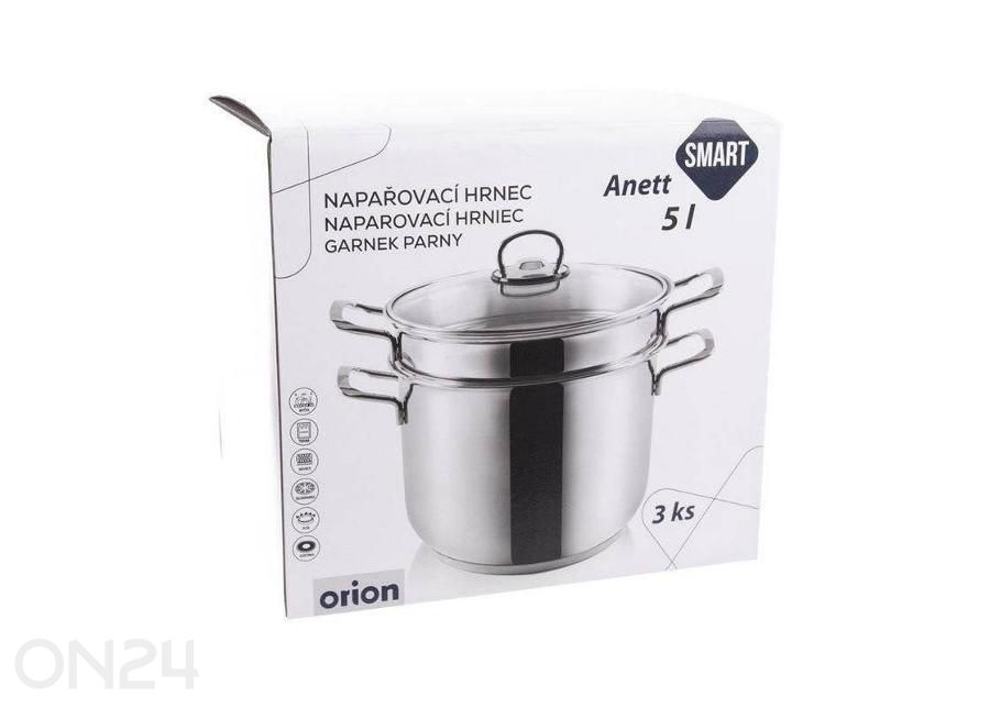 Паровая кастрюля из нержавеющей стали Anett, 5 л увеличить