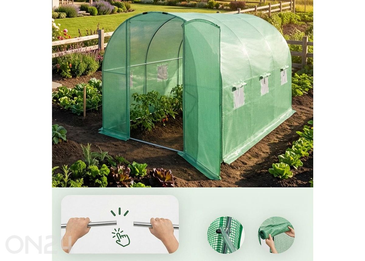 Плёночная теплица 6 м² увеличить