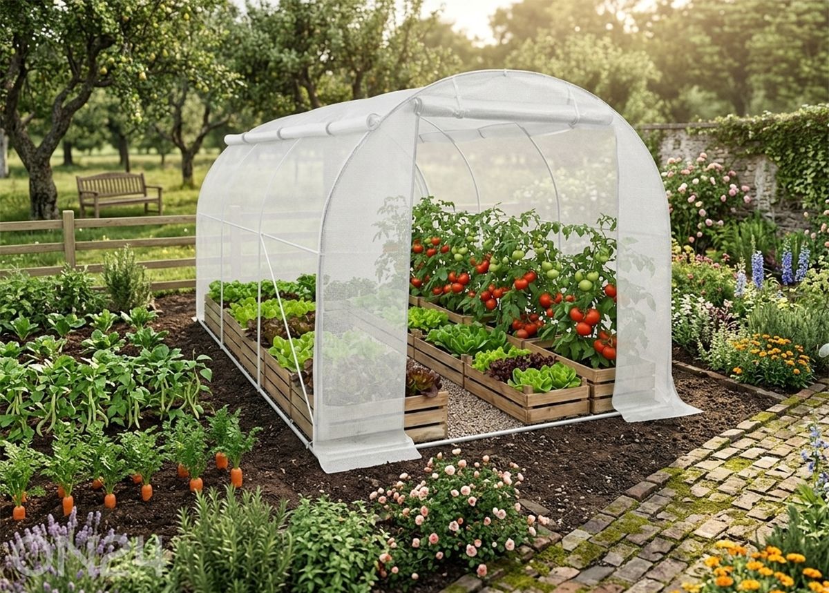 Плёночная теплица 6 м² увеличить