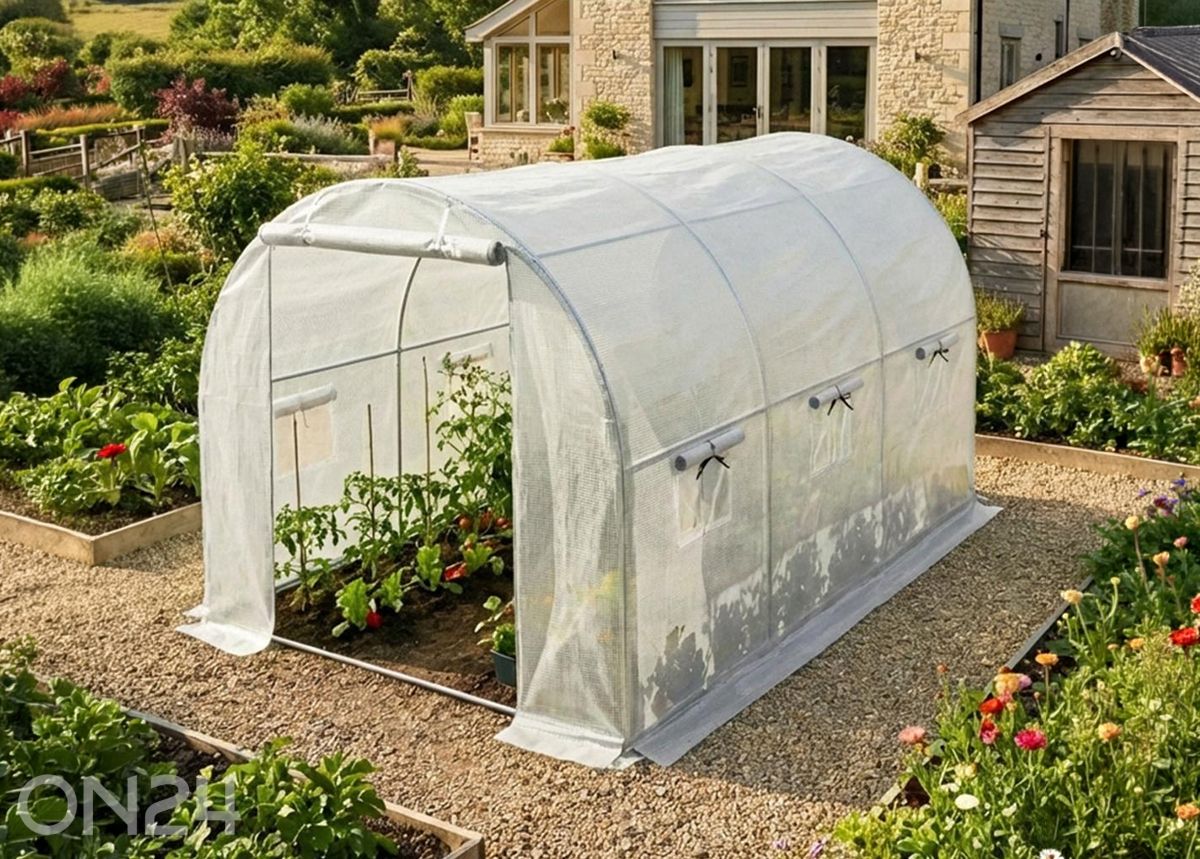 Плёночная теплица 6 м² увеличить