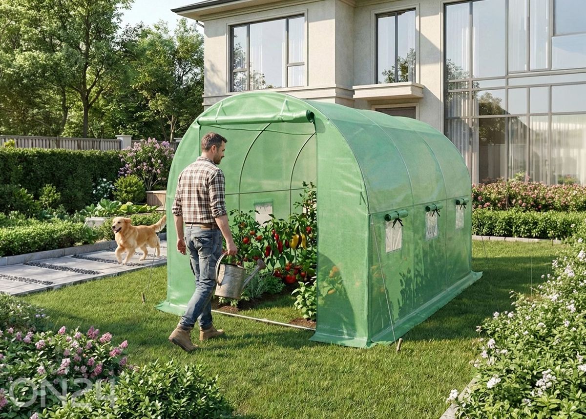 Плёночная теплица 6 м² увеличить