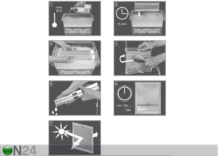Плиссированные жалюзи 70-80x190 см увеличить