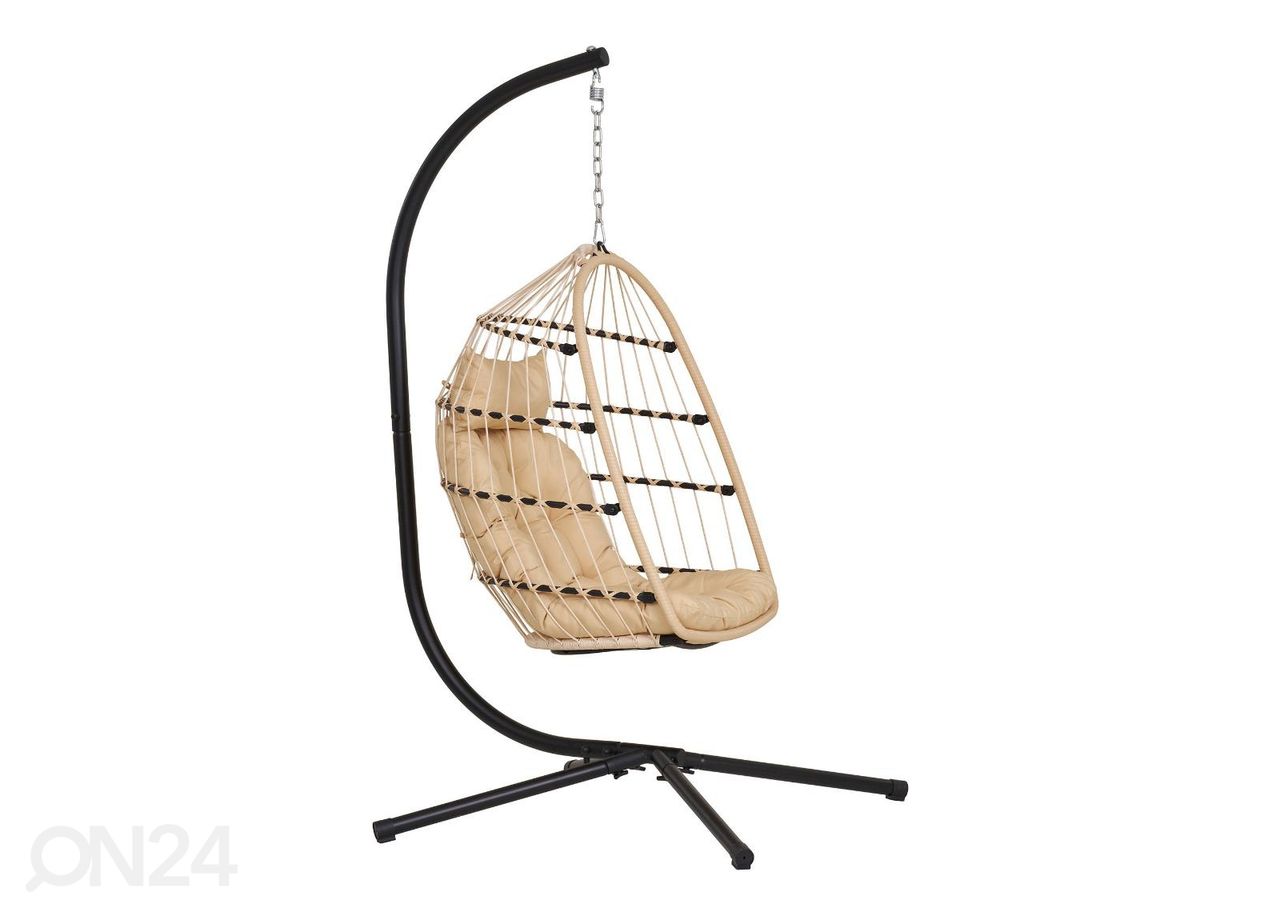 Подвесное кресло с опорной ножкой увеличить