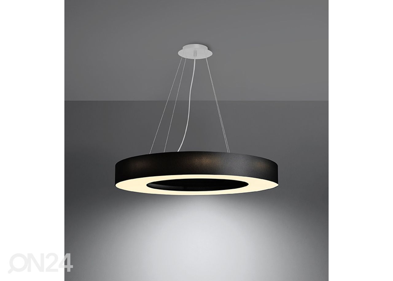 Подвесной светильник Saturno slim 70 cm, черный увеличить
