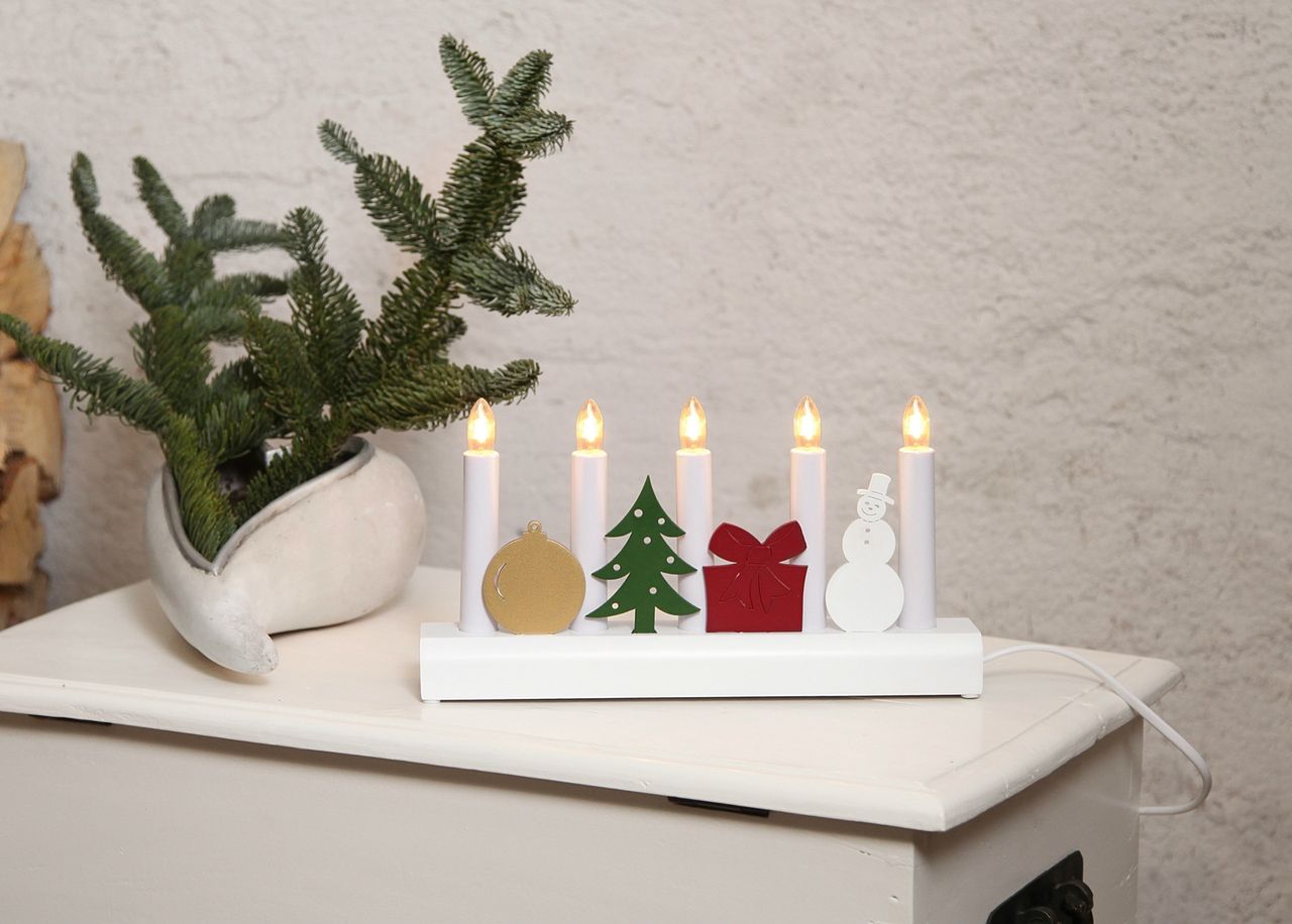 Подсвечник с электрическими свечами Julia увеличить